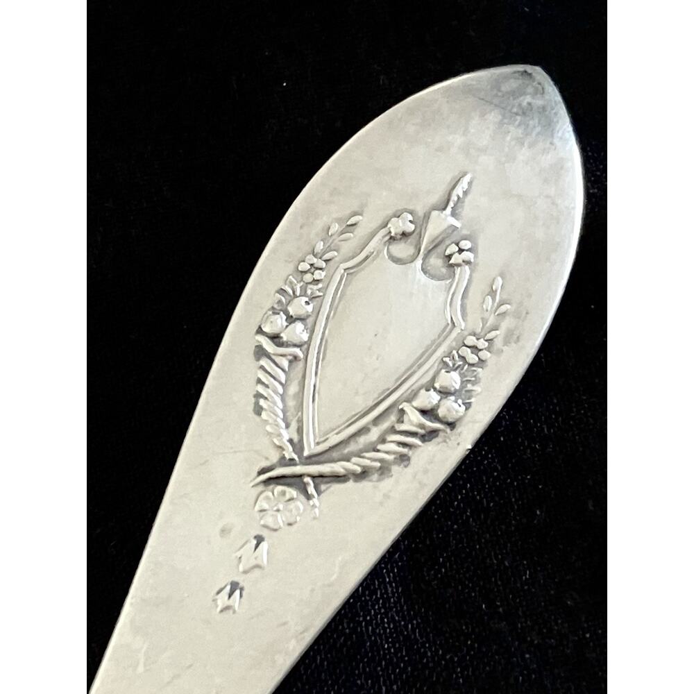 Sterling Silver Teaspoons Mixed Lot Of 3 Souvenir, Norway, Monogram 48 Grams - Picture 9 of 10